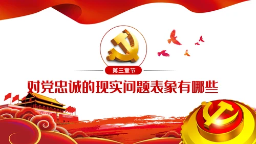 对党忠诚以政治忠诚坚定维护核心党建党课ppt