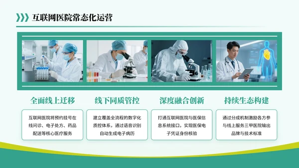 黄绿色简约风关于医疗行业共筑健康未来蓝图PPT模板