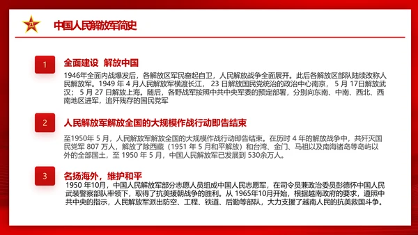 八一建军节热血铸军魂PPT课件模板