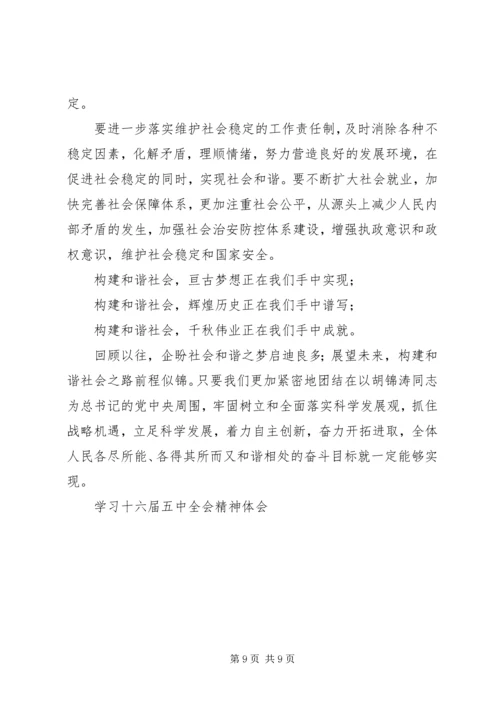 学习十六届五中全会精神体会 (3).docx