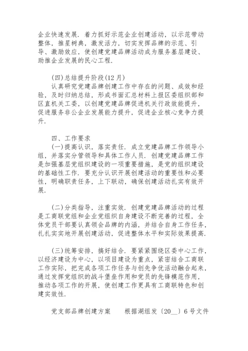 党支部品牌创建方案.docx