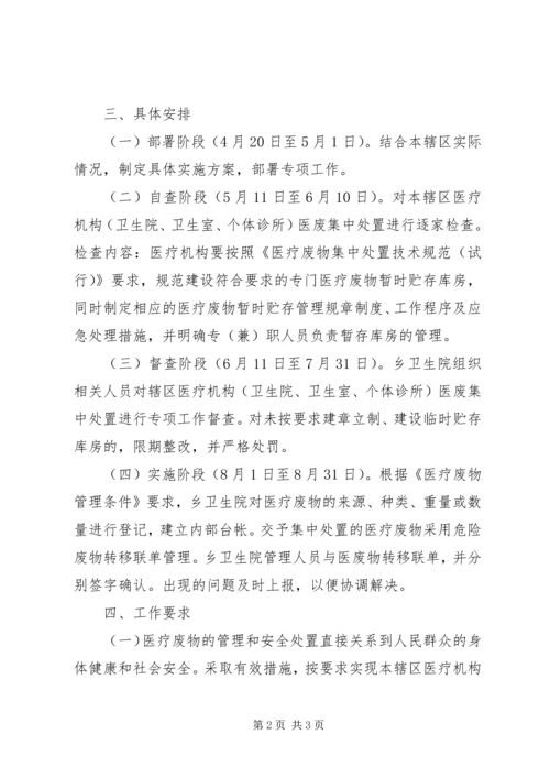 襄安镇中心卫生院卫生院医疗废物集中处置实施方案[精选5篇] (3).docx