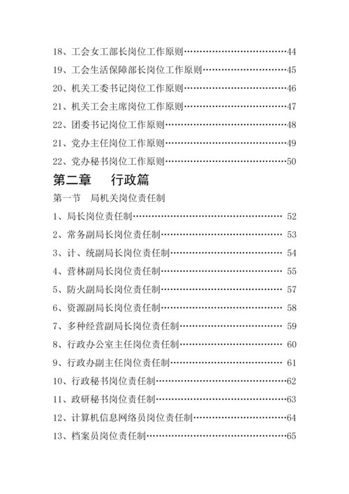 加格达奇林业局全新规章新版制度汇编.docx