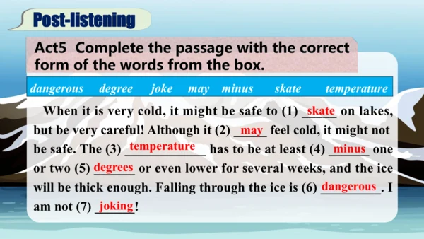 Module 10 Unit 1听说教学课件【外研版（2024）八上英语Unit 1 It migh