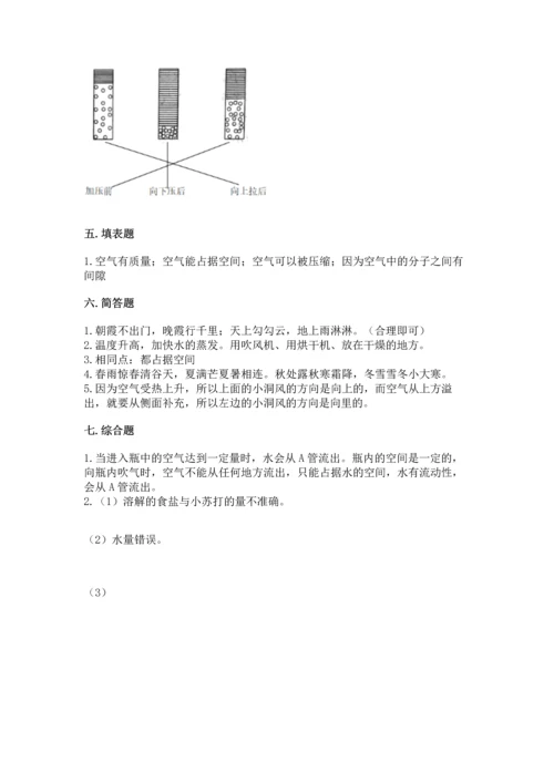 教科版三年级上册科学期末测试卷标准卷.docx