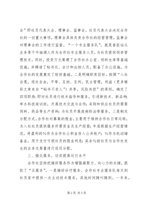 产销合作社工作汇报总结材料.docx