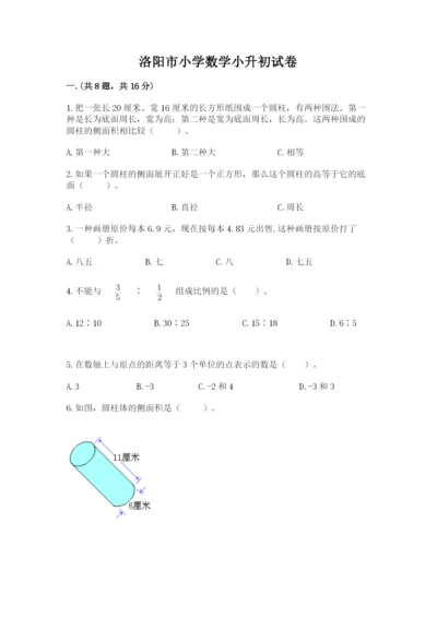 洛阳市小学数学小升初试卷带答案ab卷.docx