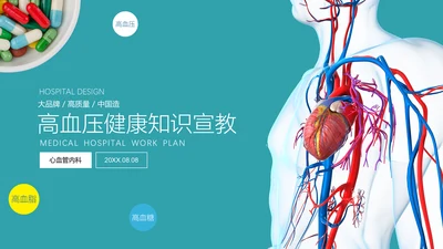 高血压健康知识宣教通用PPT模板