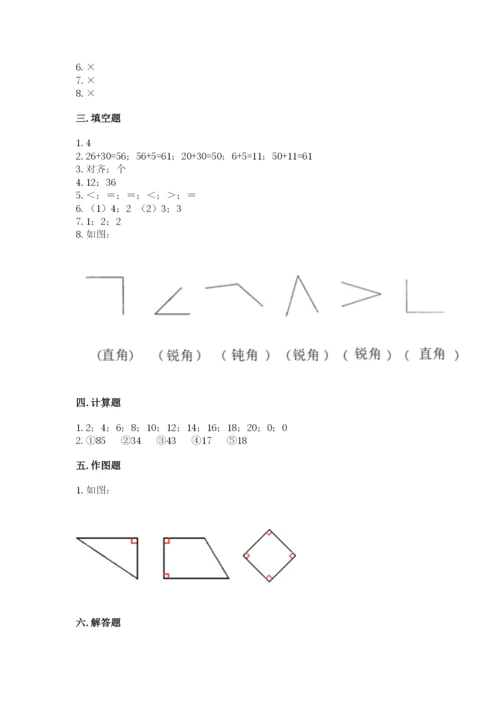 小学二年级上册数学期中测试卷（夺冠系列）.docx