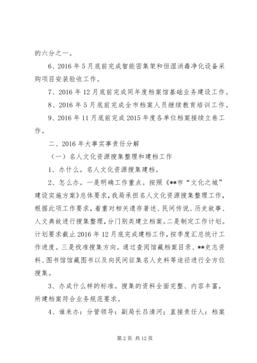 档案局工作计划 (6).docx