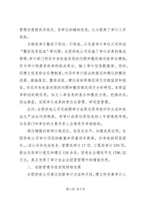 企业内部审计工作经验总结精编.docx