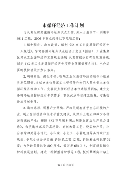 市循环经济工作计划.docx