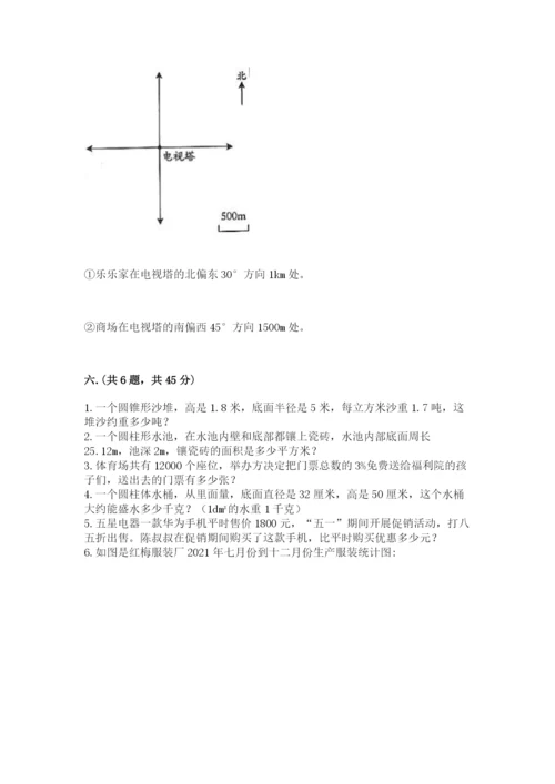 苏教版数学小升初模拟试卷含完整答案【夺冠】.docx