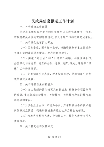 民政局信息报送工作计划.docx