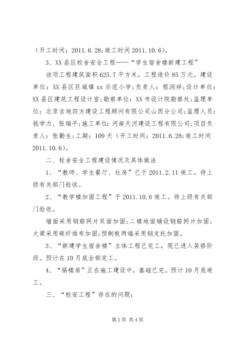 学校舍情况的工作汇报.docx