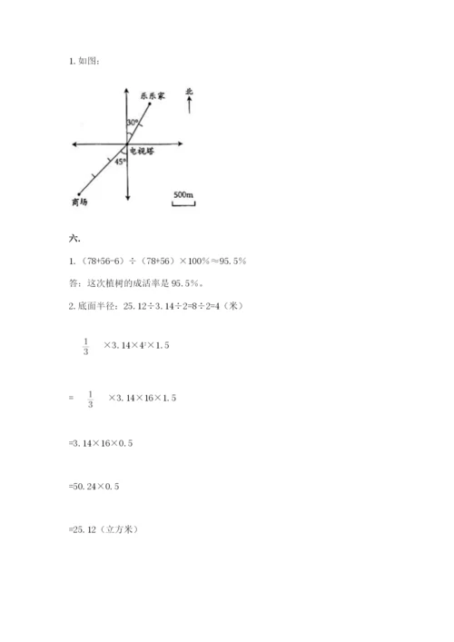 西师大版数学小升初模拟试卷及完整答案【典优】.docx