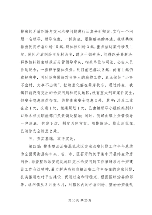 集中排查整治治安混乱地区和突出治安问题实施方案.docx