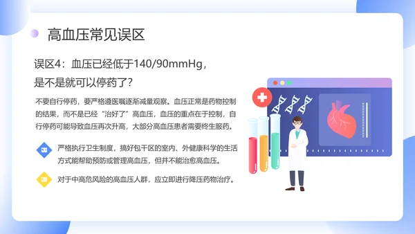 门诊就医预防高血压知识科普PPT模板