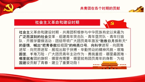 在庆祝共青团成立100周年大会上的讲话PPT