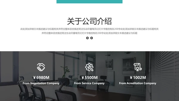 欧美风商业提案公司介绍企业宣传PPT模板