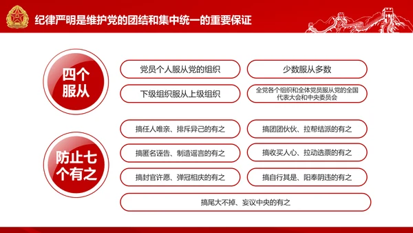 红色部队主题教育维护核心听党指挥PPT模板