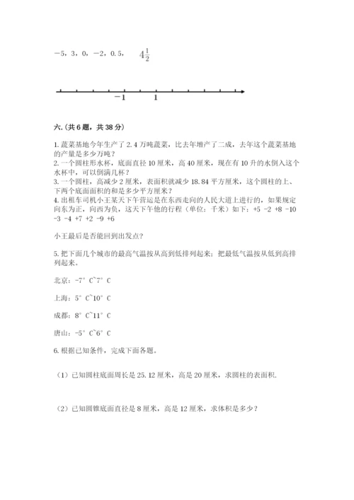 小学六年级数学毕业试题及参考答案【综合题】.docx