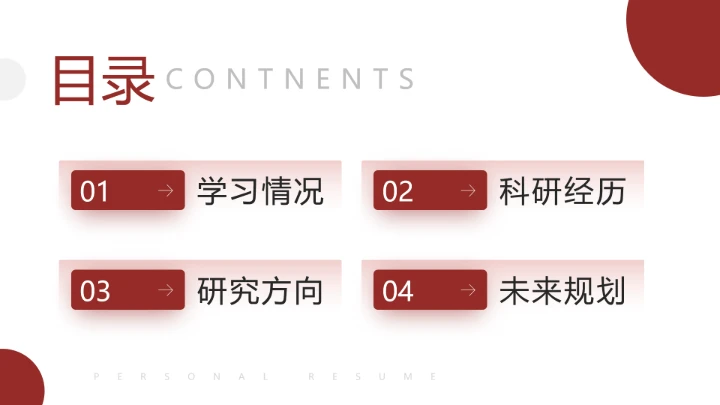 保研夏令营面试自我介绍研究生复试面试个人介绍通用PPT模版