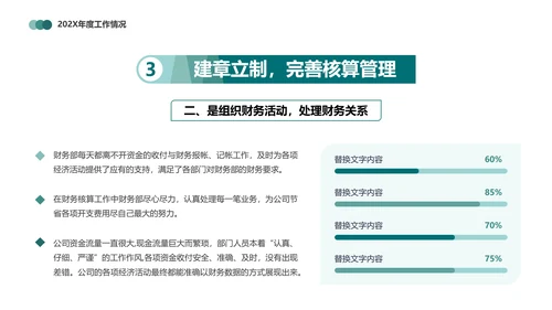 财务报表，财务年终总结PPT模板