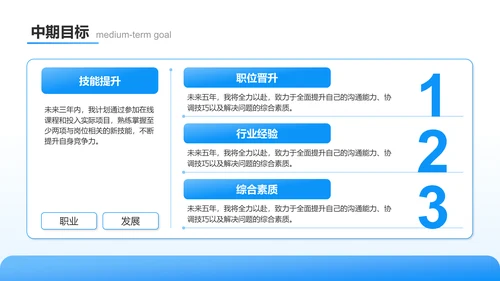 蓝色新拟态职位申请答辩报告PPT模板