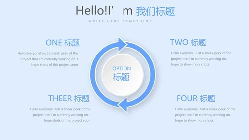蓝色简约口腔年终工作总结动态PPT