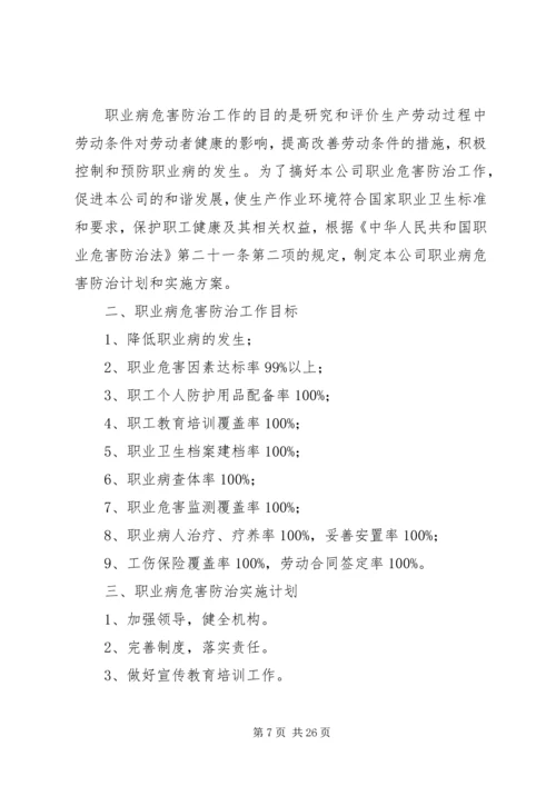 职业健康防治计划和实施方案.docx