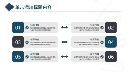 蓝色生物基因研究通用PPT模板