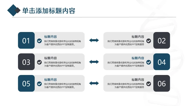 蓝色生物基因研究通用PPT模板