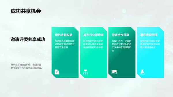 绿色金融创业路演PPT模板