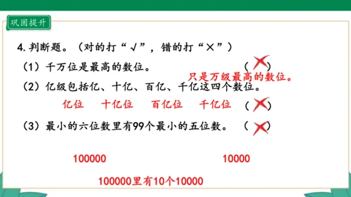 新人教版4年级上册 1.8 十进制计数法 教学课件（20张PPT）