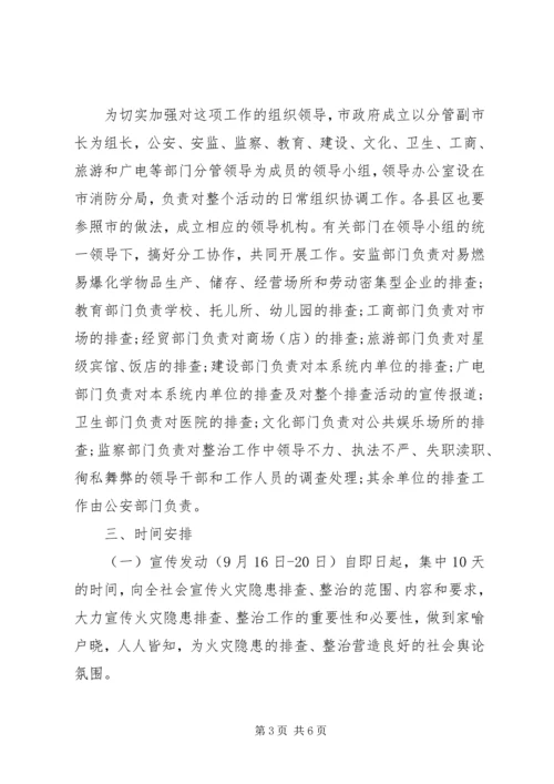 集中开展火灾隐患大排查大整改保安全工作方案 (7).docx