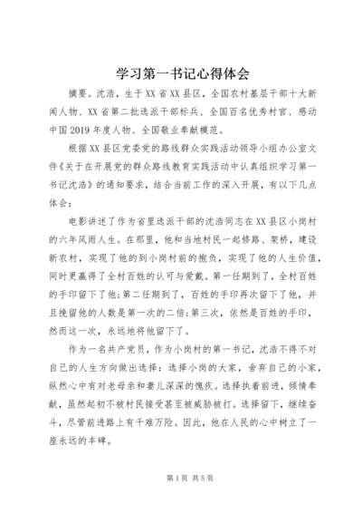 学习第一书记心得体会 (2).docx