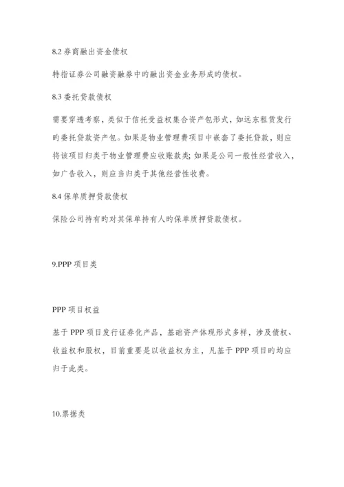 不同视角下的企业资产证券化基础资产.docx