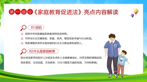 家庭教育促进法解读家校共育家庭教育PPT课件