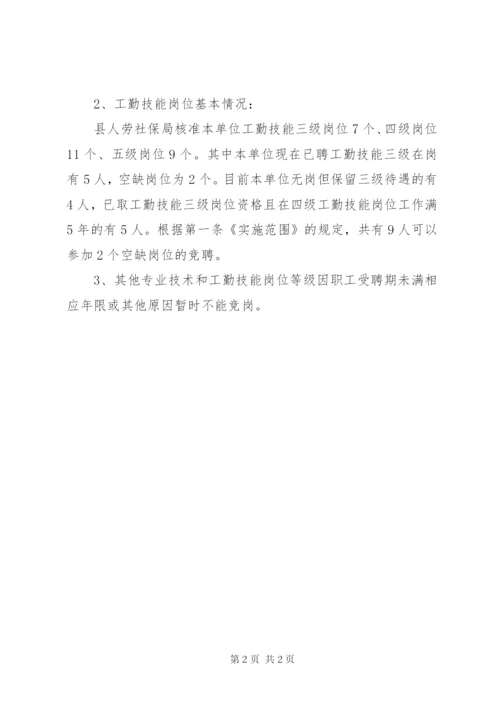 房管局岗位竞聘实施方案.docx