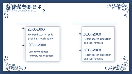 欧式花纹项目创业融资计划书商业计划书PPT