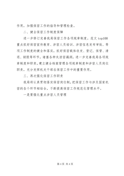 机关单位XX年保密工作计划2篇.docx