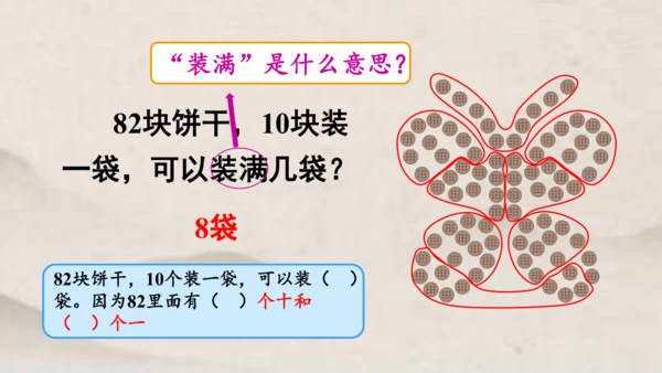 人教版一年级下册数学第四单元100以内数的认识 解决问题1课件(共23张PPT)