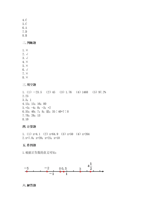 小学升中学数学试卷带答案（综合题）