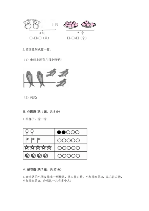 人教版一年级上册数学期中测试卷精品（b卷）.docx