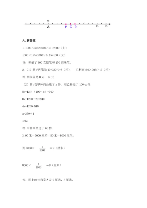 冀教版小学六年级下册数学期末检测试题【精品】.docx