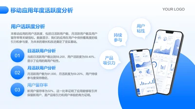 蓝色商务风图片展示