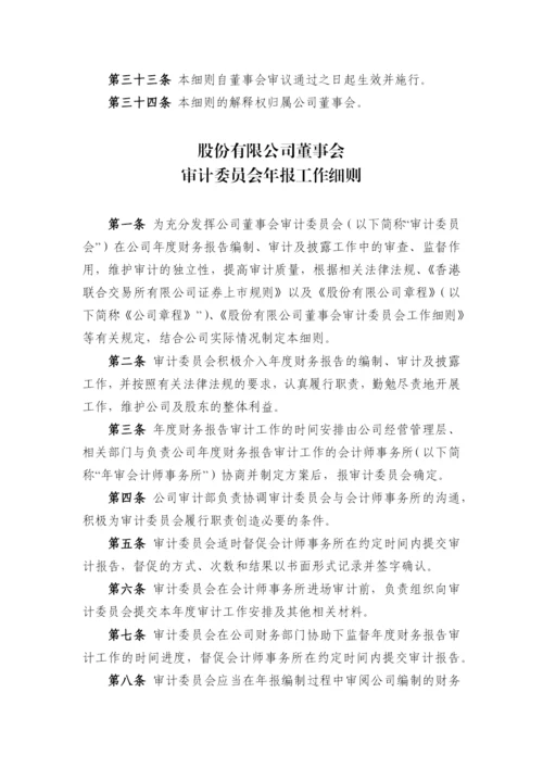 国有企业董事会审计委员会工作细则模版.docx