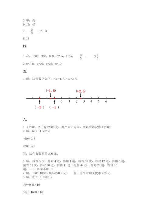 山东省济南市外国语学校小升初数学试卷及参考答案（完整版）.docx