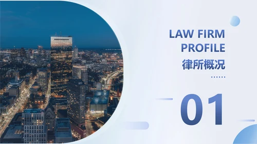 简约商务风律师事务所机构宣传